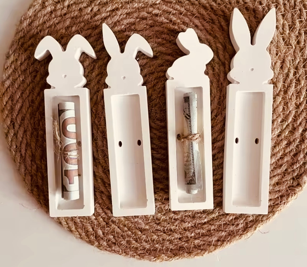 Silikonform Geschenke Anhänger Ostern 4stk.